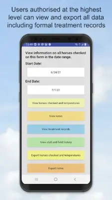 EquiTrace android App screenshot 1